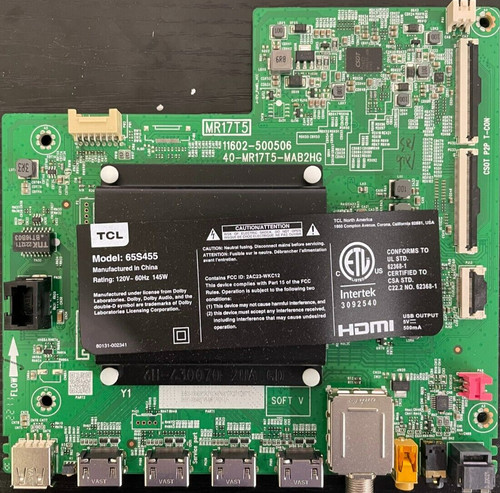 TCL 30800-000498 Main Board for 65S455