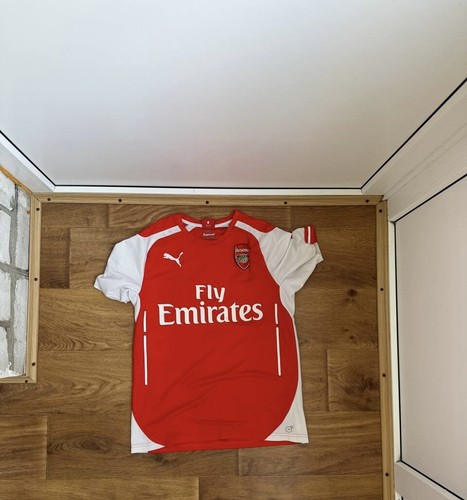 ARSENAL 2014/2015 AWAY FOOTBALL SHIRT soccer JERSEY PUMA S BLOCK CORE ...