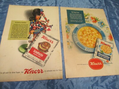 Knorr , Reklame vor 60 Jahren , Print  Werbung  Nostalgie  Vintage , A 843 A