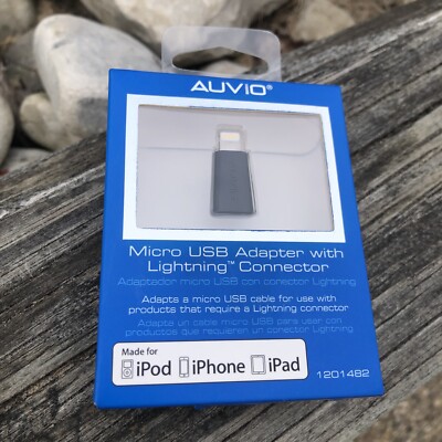 Auvio Micro USB 8-pin Lightning Adapter Connector iPhone Ipad-Mini-Nano 1201482