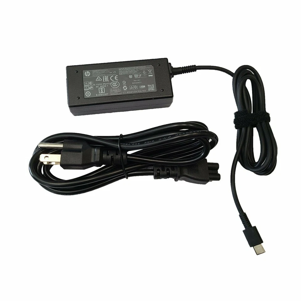 NUEVO Cargador Adaptador de Corriente CA Original Original HP USB-C 15V 3A 45W Foto 4 de 4