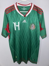 adidas Mexico Soccer Jersey Green J. Hernandez #14 Men’s Size L