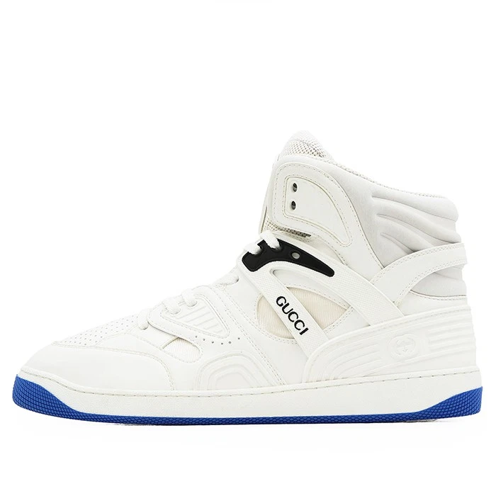 Gucci Basket Sneaker High White Blue for sale | eBay
