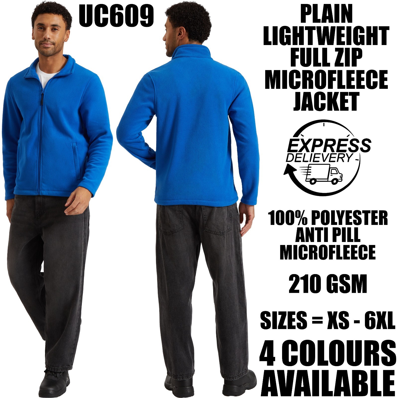 Giacca leggera in micropile full zip
