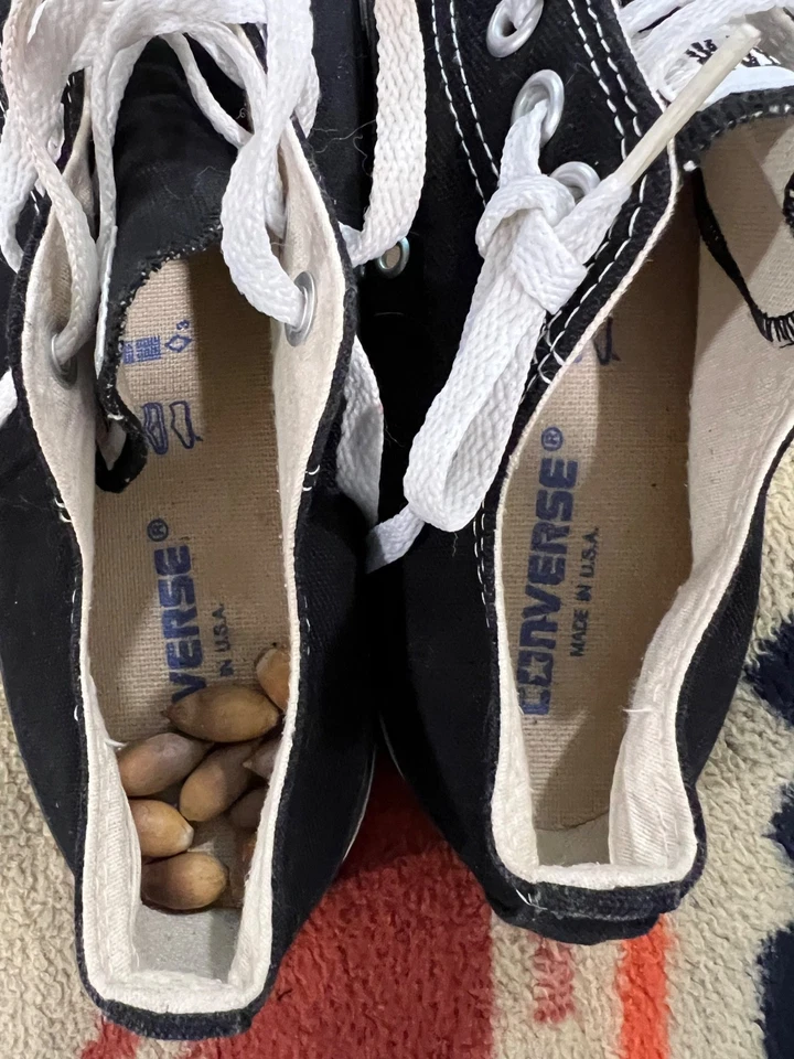 vintage 90s converse all stars black sneakers Nice Made in USA Sz 10.5 Men’s - Image 2 of 4