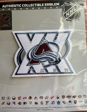 2025 26 NHL COLORADO AVALANCHE PLAYER JERSEY PATCH 30TH ANNIVERSARY PUCK STYLE