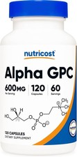 Nutricost Alpha GPC 600mg, 120 Vegetarian Capsules - Non-GMO and Gluten Free, 30