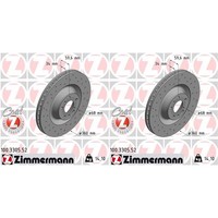 2X Zimmermann Sport Bremsscheiben 360Mm Gelocht Vorne Passend FüR Audi A6 A8 VW
