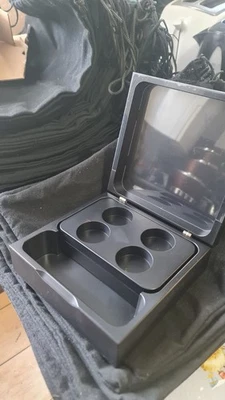 Caja Cápsula Hotel Nespresso 4 Cápsulas Soporte Compartimento de Almacenamiento Negro Nuevo - Imagen 1 de 4