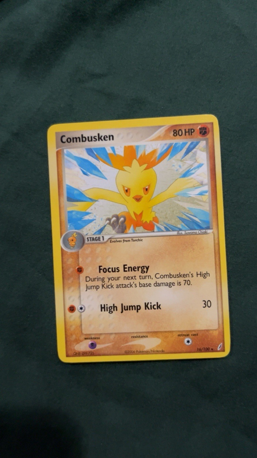 Pokemon Combusken 16/100 Card