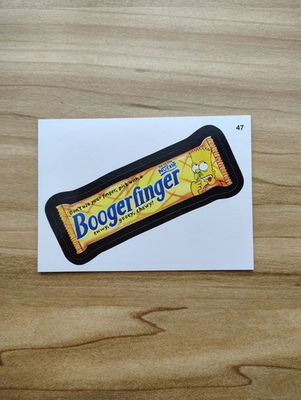 #ad Wacky Packages Butterfinger Boogerfinger 2013 Topps #47 Bart Simpson Sticker $2.49