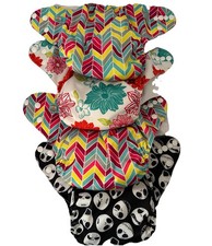 Alva Baby ONE SIZE Adjustable Multi Themed Cloth Diaper Covers Lot of 4
