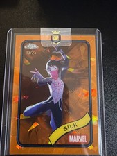 2025 Topps Chrome Marvel Sapphire Silk Orange /25