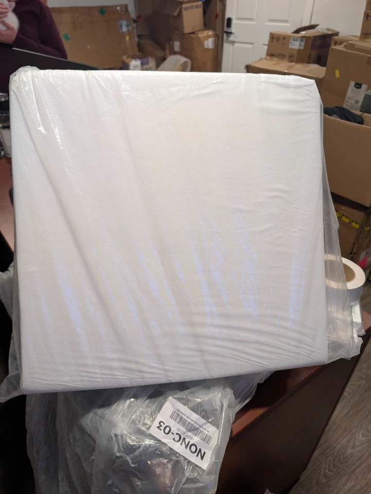 COMFORTANZA Cojín de asiento reclinable de espuma viscoelástica grande suave 20x20x5 para largo Foto 3 de 4