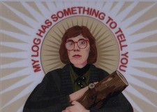 Twin Peaks Log Lady Chronicles: LL1 The Log Lady Plastic Acetate Card