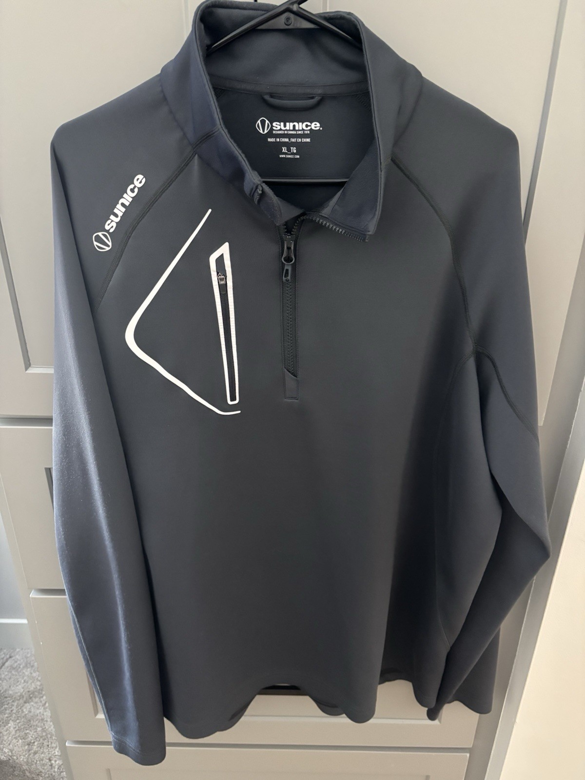 Sunice 1/4 Zip Performance Pull Over Gray sz XL - image 1