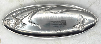 Lenox Aluminum Holloware Butterfly Meadow Serving Bread Tray Platter Serveware