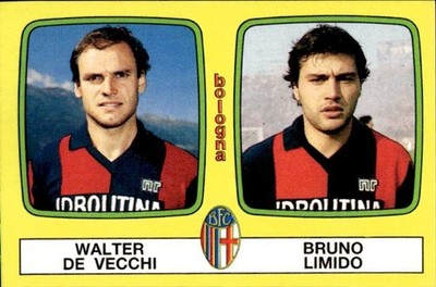 1985/86 Panini Footballers Figure # 373 Walter De Vecchi / Bruno Limido