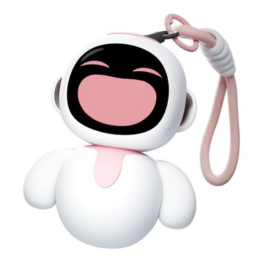 ENERGIZE LAB Eiliko Coral Pink AI Charm Robot Electronic Pendant Toy