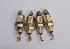 QTY 4 COLLINS 30L-1 SILVER PLATED CHASSIS FEED THROUGH w/BYPASS CAPACITORS