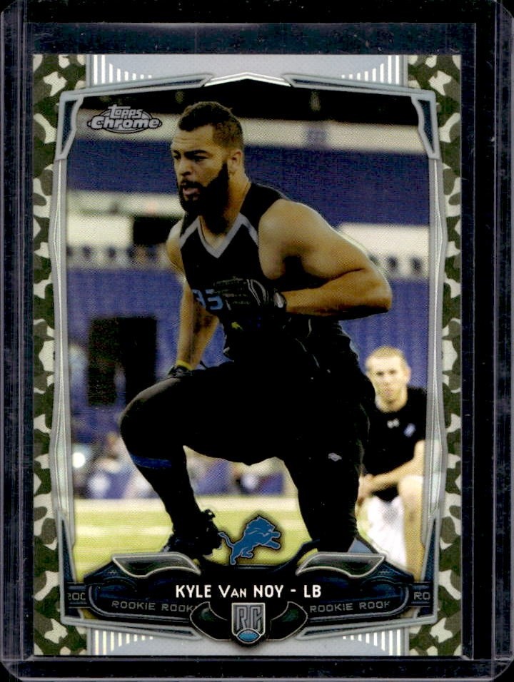Kyle Van Noy Topps Chrome #205 Camo Refractor