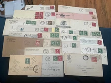 NICE LOT x18 COVERS ALL COIL STAMPS L@@K ! COLLECTION SEE ALL PHOTOS SOME SCARCE