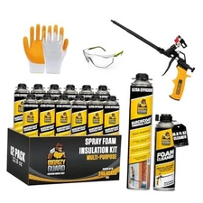 Spray Foam Insulation Kit - Closed Cell Spray Foam, 12 Pack Insulation Foam Set