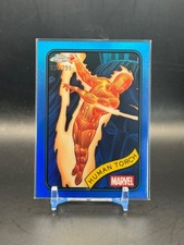 2025 Topps Chrome Marvel Human Torch #40 Blue Refractor (238) /299 RAW