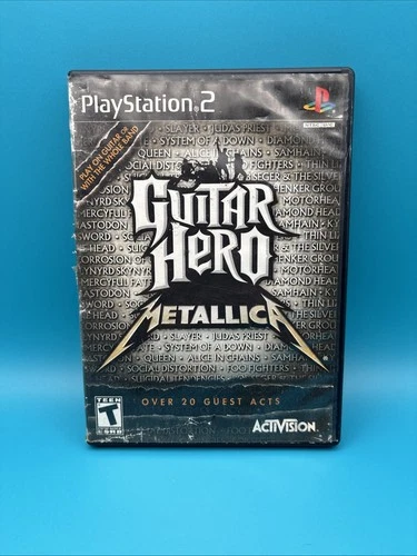 Guitar Hero Metallica Sony PS2 Complete CIB with Manual -Tested