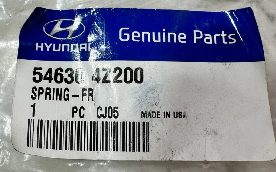 Подлинный новый OEM 13-18 Hyundai Santa Fe пружина стойки катушки 54630-4Z200 - Изображение 2 из 2