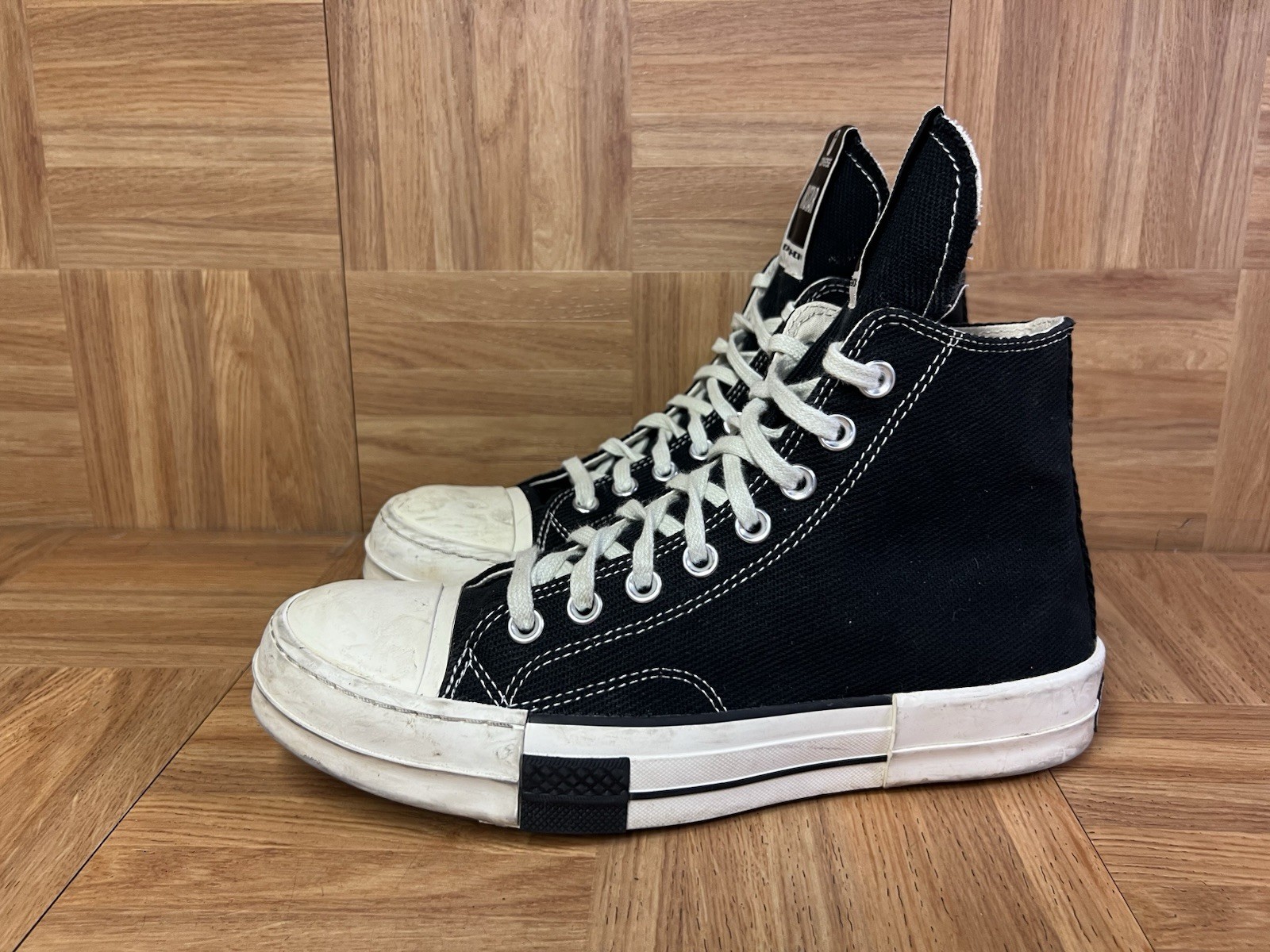 RARE🔥 Sz 8.5 - Rick Owens DRKSHDW x Converse DRKSTAR Chuck Hi Men's Sneakers image 6