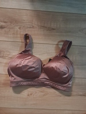 Montelle Intimates Women's Bra 36F/G Mysa Cup Bralette Woodrose Mauve Satin