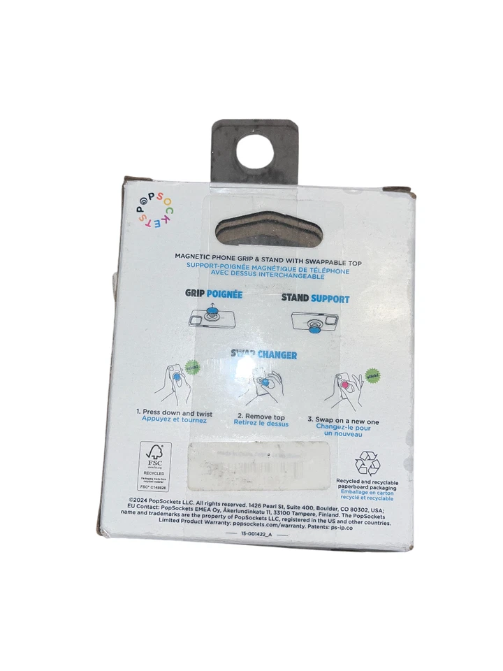 POPSOCKETS MAGNETIC PHONE GRIP & STAND WITH MAGSAFE, MAGNETIC ADAPTER - MARBLE - Image 2 of 4