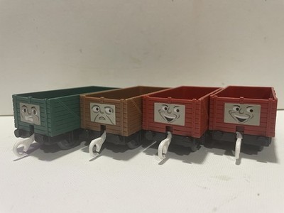 Thomas & Friends 2002 TOMY Plarail Lot Of 4 Colored Troublesome Truck Cars