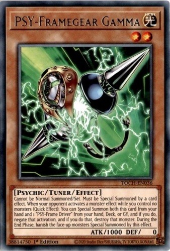PSY-Framegear Gamma [Collector's Rare 1st Edition] TOCH-EN036 YuGiOh Toon Chaos card