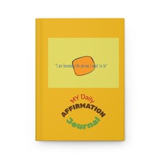 Affirmation Journal, Self Motivate, Matte Hardcover Diary, Reflection Notebook,