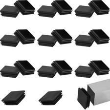 20 Pack 2" Square Tubing Plug End Caps,Tubing Post End Cap, 50mm x 50mm Black