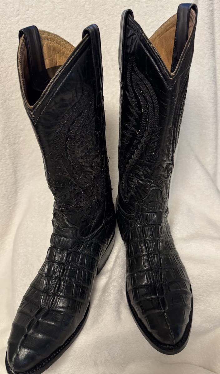 Beautiful crocodile “embossed leather”Rogers Boot Co. cowboy  display picture 3