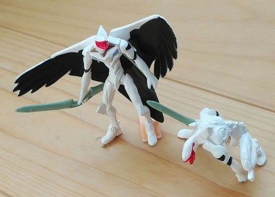 Set Of 2 Mass-Produced Neon Genesis Evangelion Gachapon Figures
