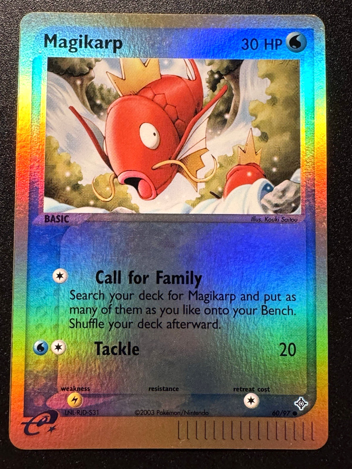 Magikarp 60/97 EX Dragon Pokemon Card Reverse Holo Foil Rare Near Mint
