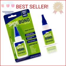SHOE BOND Shoe Glue - Professional Grade, Clear, Waterproof, Quick Drying, Ideal