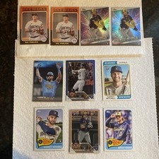 2023 Topps Milwaukee Brewers Lot -10 Chourio  Frelick Garrett Mitchell 417/999
