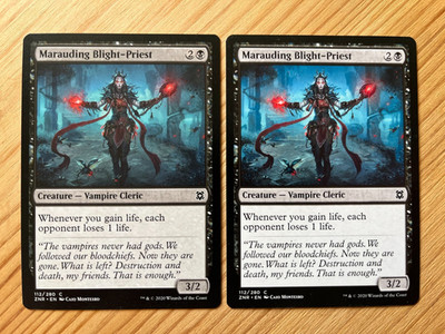 MTG Magic 2x Marauding Blight-Priest (Zendikar Rising) M/NM Eng