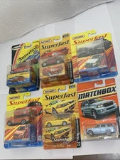 Matchbox Super Fast Lot Of 5 + 1 Regular Mustang Crown Victoria & Others