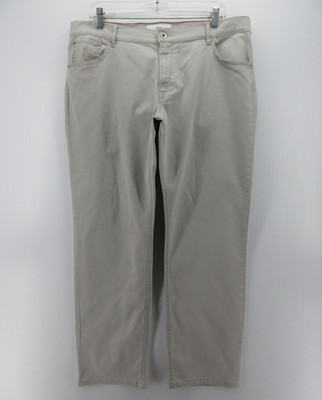 Brax Pants Men 38X29 Gray Chuck Modern Hi-Flex Chino Straight Trousers Classic *