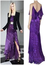 Pre-Fall 2011 Look #5 Versace Purple Floral Gown Dress 38 - 2