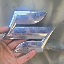 Suzuki Chrome S Emblem Badge Oem Front Grille Trunk Logo Symbol 4 Inch