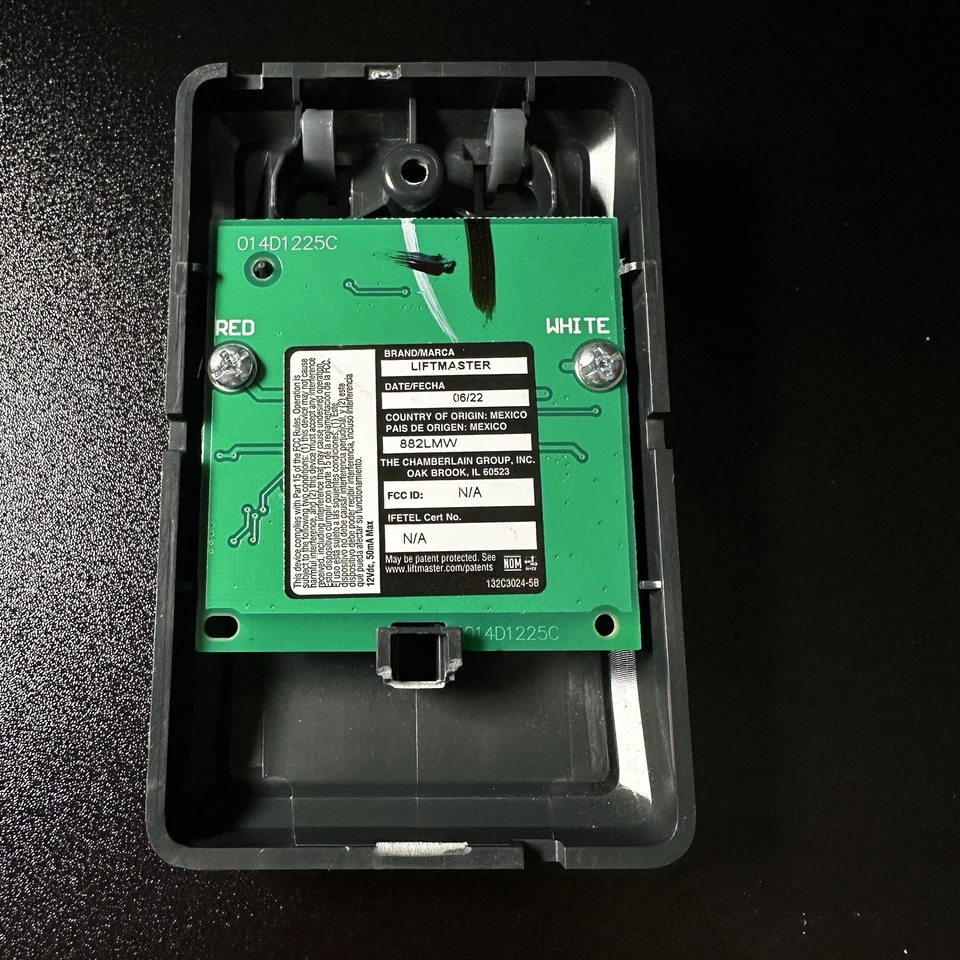 Неиспользованная настенная панель управления открывателем гаражных дверей Liftmaster 882LMW MyQ подлинная A - Изображение 3 из 3