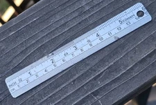 Gimars Stainless Steel 6" Machinists Ruler