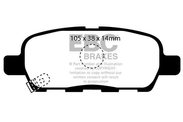 EBC PD03KR354 HIGH PERFORMANCE BRAKE KIT Rear